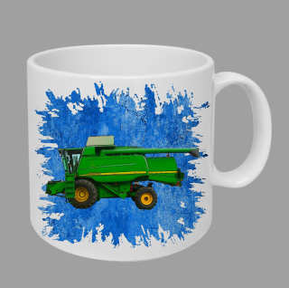 Moon River John Deere 9660 hrnek s kombajnem modrý obsah 330 ml