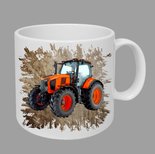 Moon River Kubota hrnek s traktorem hnědý obsah 330 ml