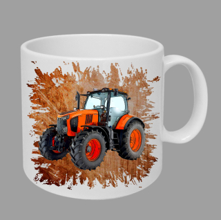 Moon River Kubota hrnek s traktorem oranžový obsah 330 ml