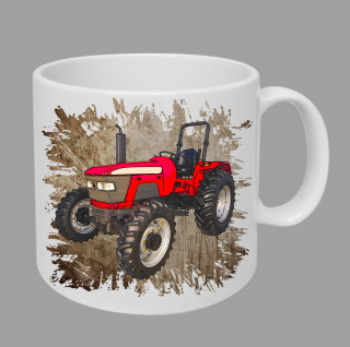 Moon River Mahindra 5530 hrnek s traktorem hnědý obsah 330 ml