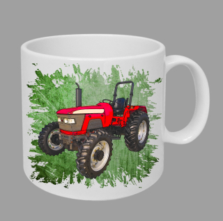 Moon River Mahindra 5530 hrnek s traktorem zelený obsah 330 ml