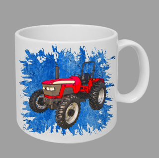 Moon River Mahindra 5530 hrnek s traktorem modrý obsah 330 ml
