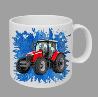 Moon River Massey Ferguson  6713R hrnek s traktorem modrý obsah 330 ml
