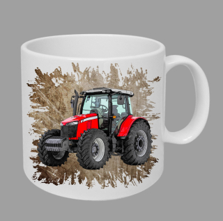 Moon River Massey Ferguson  6713R hrnek s traktorem hnědý obsah 330 ml