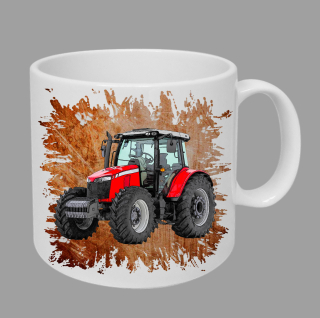 Moon River Massey Ferguson  6713R hrnek s traktorem oranžový obsah 330 ml