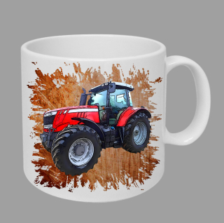 Moon River Massey Ferguson  7718 hrnek s traktorem oranžový obsah 330 ml