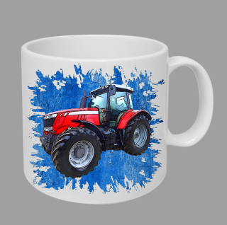 Moon River Massey Ferguson  7718 hrnek s traktorem modrý obsah 330 ml
