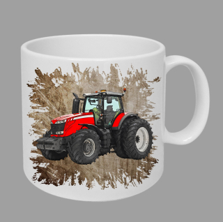 Moon River Massey Ferguson  8670 hrnek s traktorem hnědý obsah 330 ml
