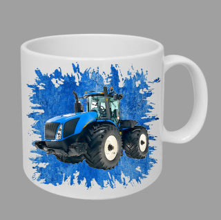Moon River New Holland T9 hrnek s traktorem modrý obsah 330 ml