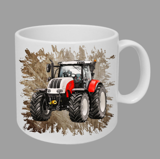 Moon River Steyr cvt 6240 hrnek s traktorem hnědý obsah 330 ml