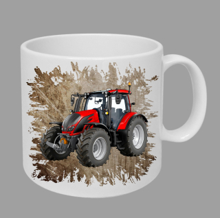 Moon River Valtra N4 hrnek s traktorem hnědý obsah 330 ml