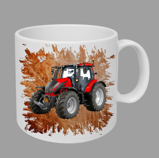 Moon River Valtra N4 hrnek s traktorem oranžový obsah 330 ml