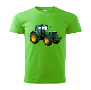 Moon River John Deere 6930 dětské tričko s traktorem zelené  velikost  110