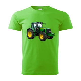 Moon River John Deere 6930 dětské tričko s traktorem zelené  velikost  122