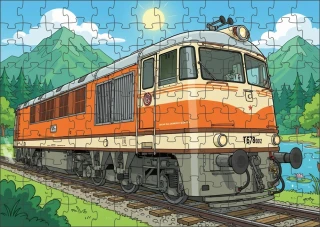 Moon River lokomotiva T678 Puzzle 300 dílků