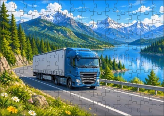 Moon River nákladní auto puzzle 120 dílků
