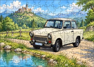 Moon River TRABANT 601 puzzle 120 dílků