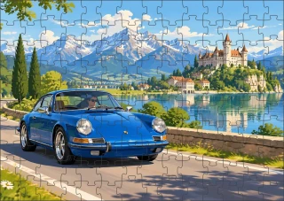 Moon River PORSCHE puzzle 120 dílků