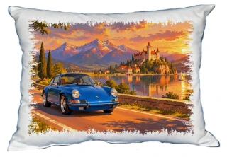 Moon River Porsche západ slunce polštářek 30 x 40 cm