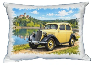 Moon River České auto veterán č. 10 polštářek 30 x 40 cm