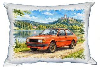 Moon River České auto veterán č. 13 polštářek 30 x 40 cm