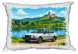Moon River České auto veterán č. 14 polštářek 30 x 40 cm