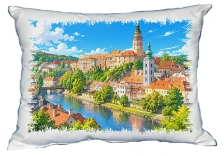 Moon River Hrady a zámky České republiky č. 15  polštářek 30 x 40 cm