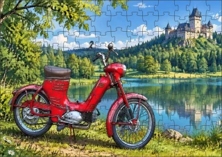 Moon River Česká motorka veterán  č. 02 puzzle 120 dílků