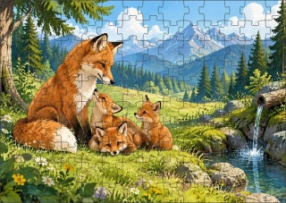 Moon River Lovu Zdar Liška Puzzle pro myslivce  500 dílků