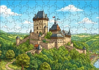 Moon River Hrady a zámky České republiky č. 07 puzzle 120 dílků