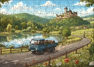 Moon River Robur nákladní auto puzzle 500 dílků