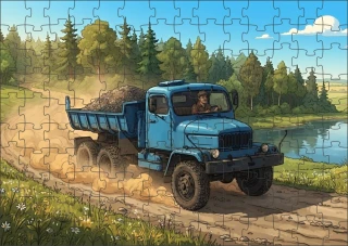 Moon River PRAGA V3S nákladní auto puzzle 500 dílků