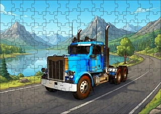 Moon River Kenworth nákladní auto puzzle 500 dílků