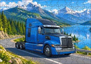 Moon River Western Star nákladní auto puzzle 500 dílků