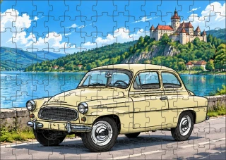Moon River České auto veterán č.04 puzzle 500 dílků