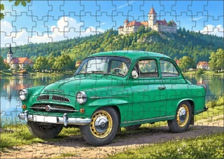 Moon River České auto veterán č.07 puzzle 500 dílků