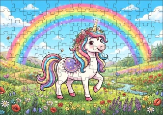 Moon River Jednorožec puzzle 120 dílků