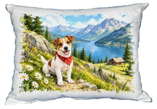 Moon River Jack Russell teriér polštářek 30 x 40 cm