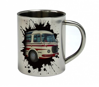 Moon River ŠKODA RTO 706 II nerezový hrnek s autobusem