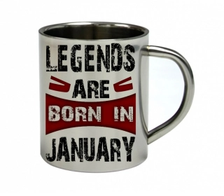 Moon River LEDEN nerezový hrnek legendy se rodí v lednu