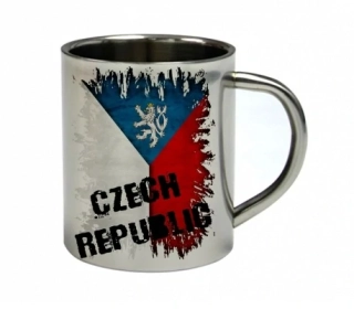Moon River Česká republika nerezový hrnek s vlajkou 