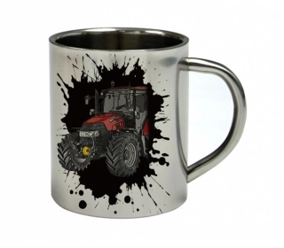 Moon River CASE IH  Farmall 115U nerezový hrnek s traktorem