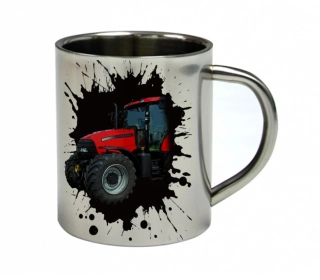 Moon River CASE IH 140 PUMA nerezový hrnek s traktorem
