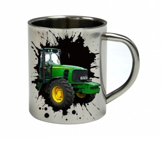 Moon River John Deere 6930  nerezový hrnek s traktorem