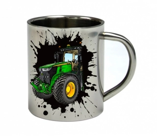 Moon River John Deere 7250R  nerezový hrnek s traktorem