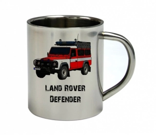 Moon River Land Rover Defender nerezový hrnek pro HASIČE