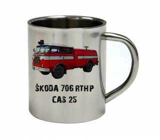 Moon River ŠKODA 706 RTHP CAS 25  nerezový hrnek pro HASIČE