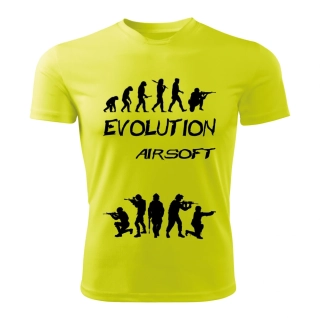 AIRSOFT tričko Evolution  limetkové 