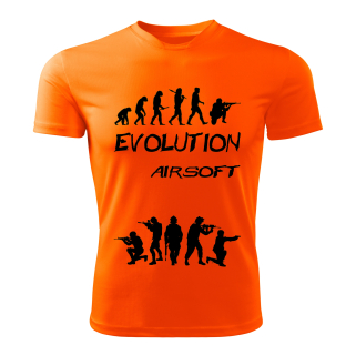 AIRSOFT tričko Evolution  oranžové 