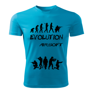 AIRSOFT tričko Evolution  tyrkysové